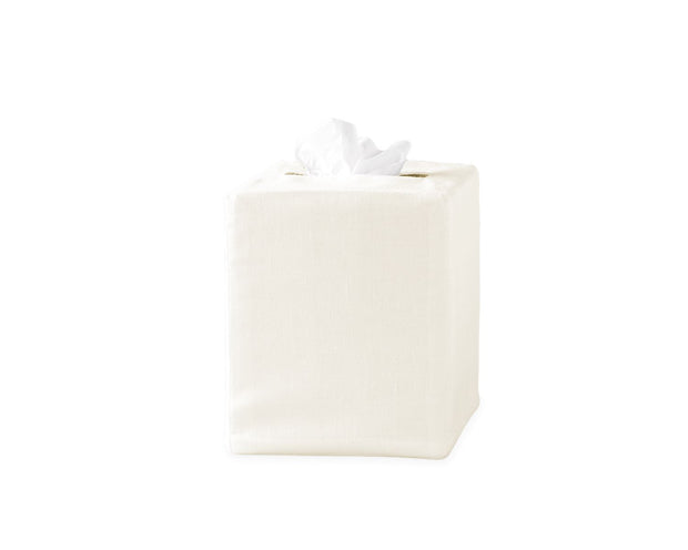 Plain Tissue Box Cover Matouk Ivory 