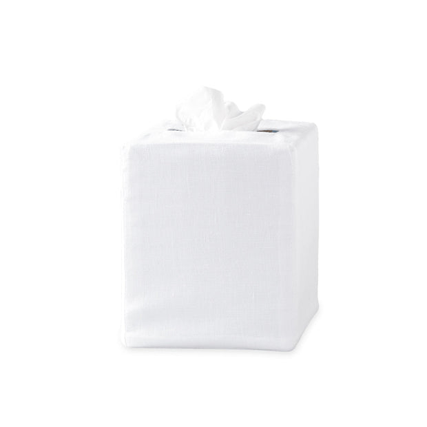 Plain Tissue Box Cover Matouk White 
