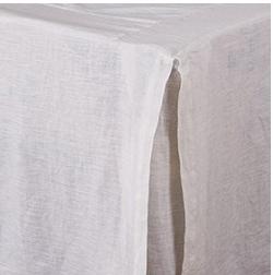 Pleated Linen Cal King Bedskirt Bedding Style Pom Pom at Home White 