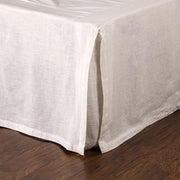 Pleated Linen Queen Bedskirt Bedding Style Pom Pom at Home 