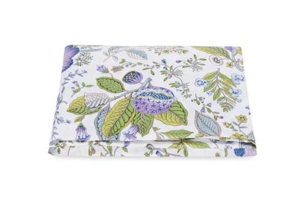 Pomegranate Linen Queen Fitted Sheet Bedding Style Matouk Lilac 