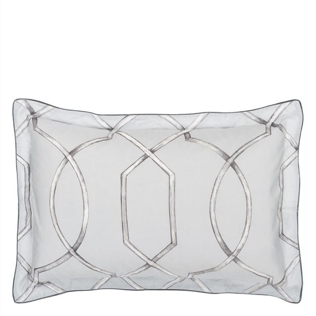Rabeschi Slate Linen Standard Sham Bedding Style Designer's Guild 