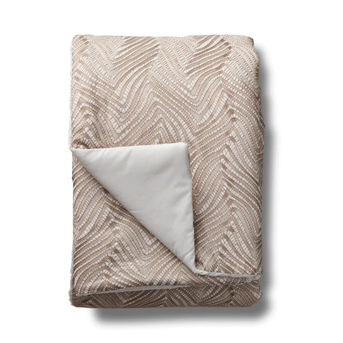 Retortoli Foot Throw 96x50 Bedding Style Ann Gish Taupe 