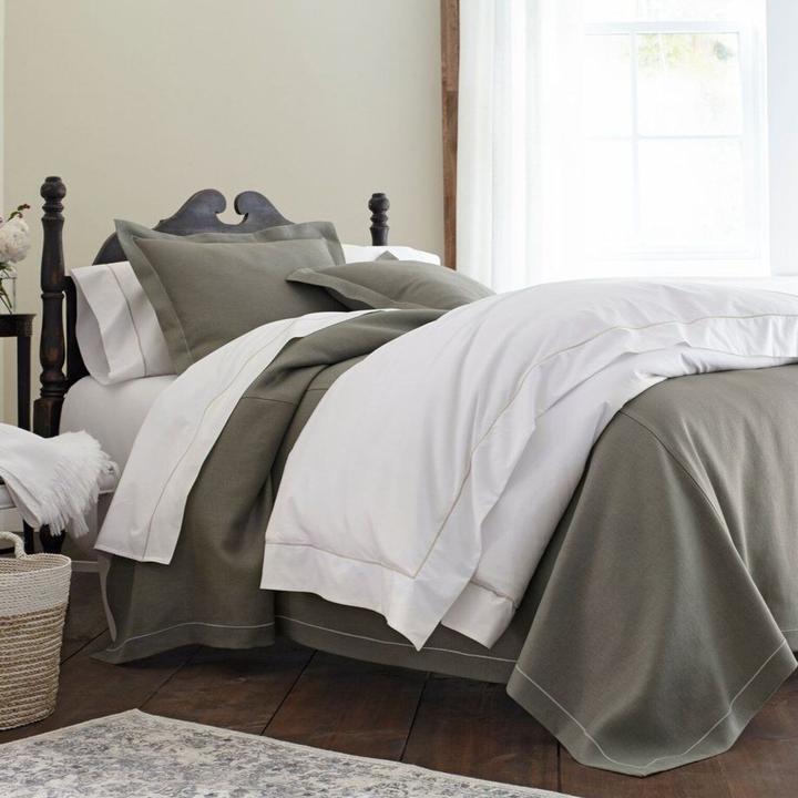 Bedding Style - Rio Satin Stitch Corded Standard Sham