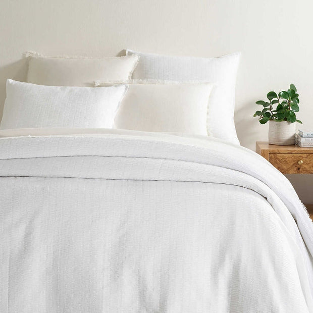 Roark Twin Coverlet Bedding Pine Cone Hill White 