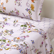 Romances Full/Queen Flat Sheet Bedding Style Yves Delorme 