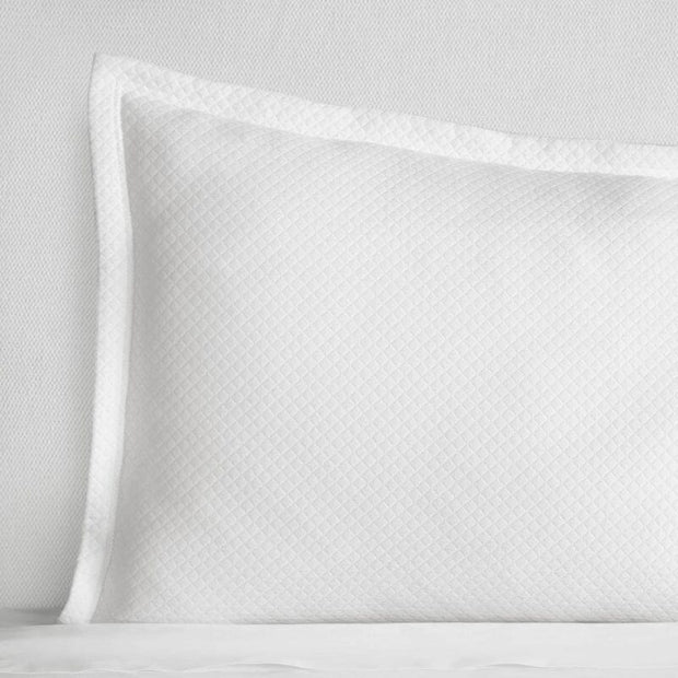 Rombo Standard Sham Bedding Style Sferra White 