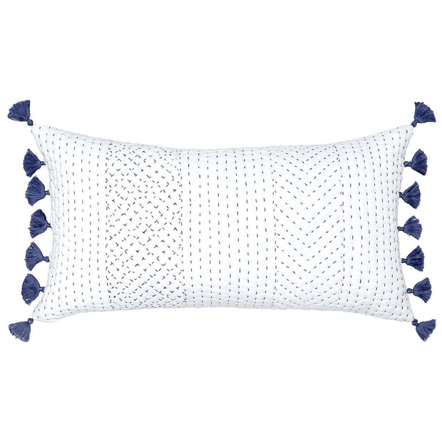 Sahati Bolster Pillow Decorative Pillow John Robshaw Indigo 