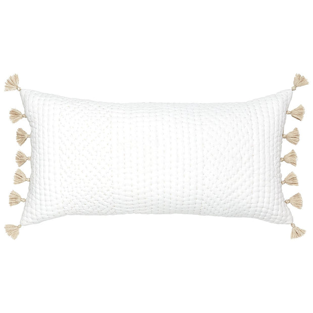 Sahati Bolster Pillow Decorative Pillow John Robshaw Sand 