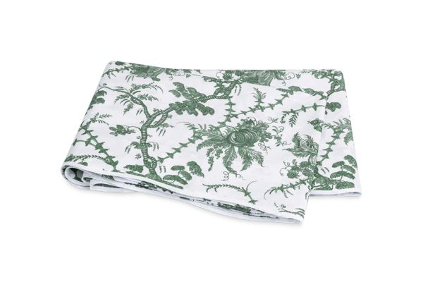 San Cristobal King Flat Sheet Bedding Style Matouk Green 