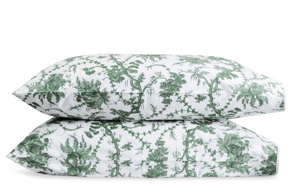 San Cristobal King Pillowcase - pair Bedding Style Matouk Green 