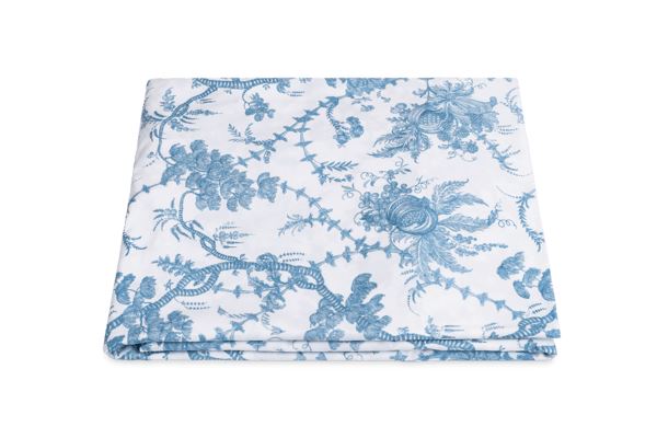 San Cristobal Queen Fitted Sheet Bedding Style Matouk Sky 