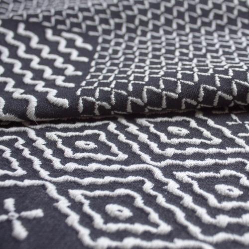 Sashiko Hishi-Moyo Pillow- 24x14 Bedding Style Ann Gish 
