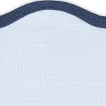 Scallop Circle Placemat- Set of 4 Table Linens Matouk Ice Blue & Navy 