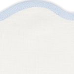 Scallop Oval Placemat- Set of 4 Table Linens Matouk Ice Blue 