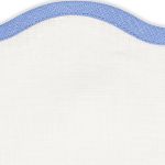 Scallop Oval Placemat- Set of 4 Table Linens Matouk Sky Blue 
