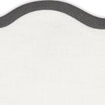Scallop Oval Placemat- Set of 4 Table Linens Matouk Smoke Grey 