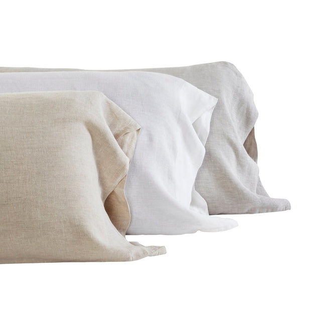 Seville Linen King Pillowcases - pair Bedding Style Orchids Lux Home 