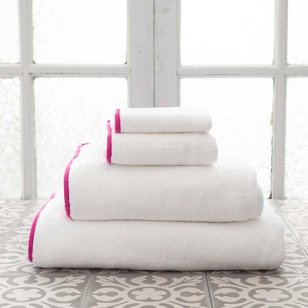 Signature Banded Hand Towel Bath Linens Pine Cone Hill 