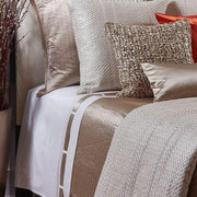 Bedding Style - Silk Band King Sheet Set - Ivory