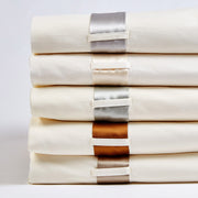 Bedding Style - Silk Band King Sheet Set - Ivory