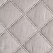 Silken Solid Euro Quilted Sham Bedding Style Pine Cone Hill Grey 