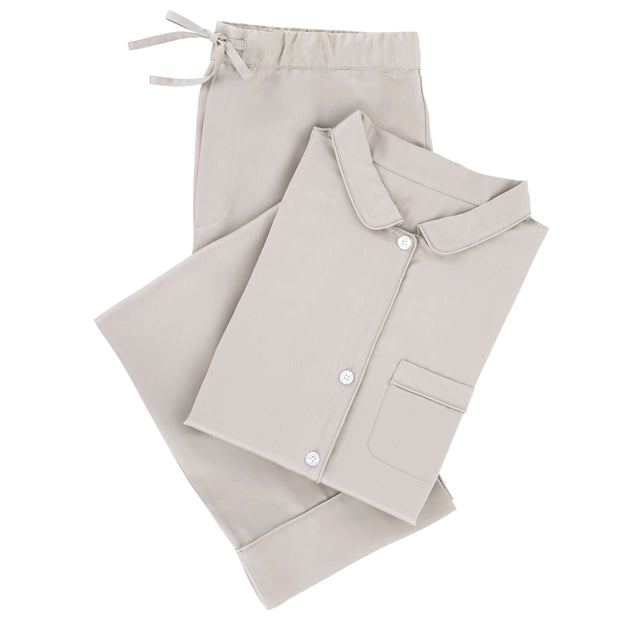Silken Solid Pajamas - Large Sleepwear Pine Cone Hill Grey 