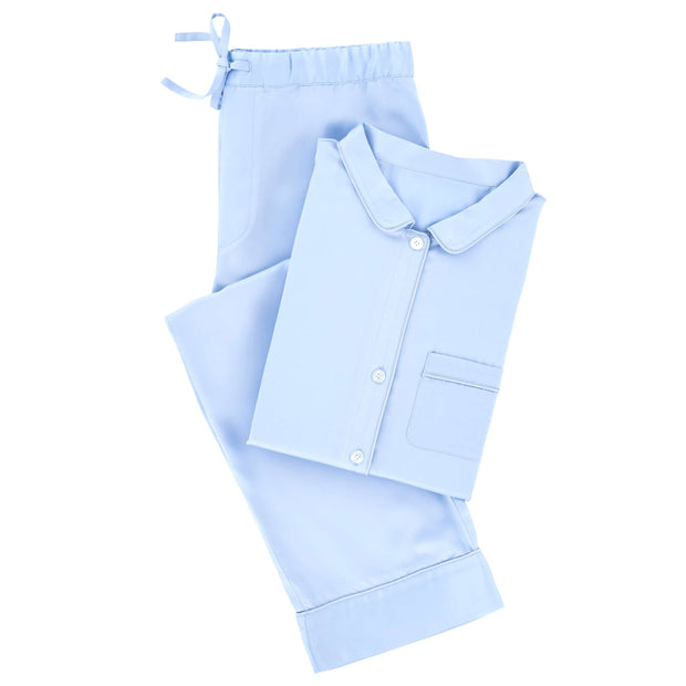 Silken Solid Pajamas - Small Sleepwear Pine Cone Hill Soft Blue 