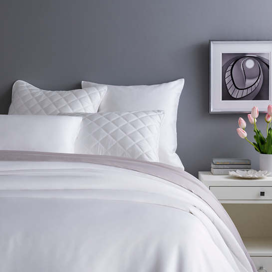 Silken Solid Twin Duvet Cover Bedding Style Pine Cone Hill White