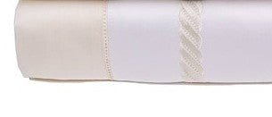 Simone Standard Pillowcases - pair Bedding Style Bovi White Ivory 
