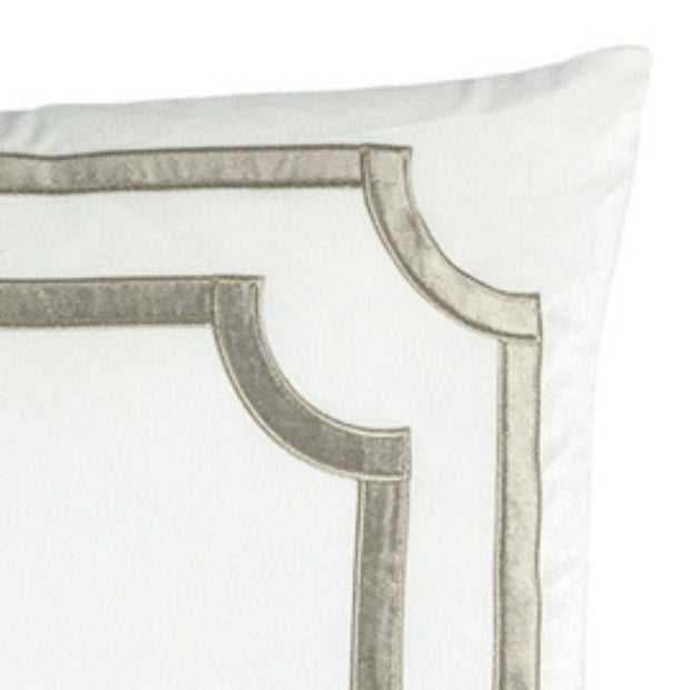 Soho Euro Pillow Bedding Style Lili Alessandra Ivory Fawn 