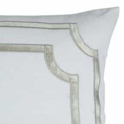 Soho Euro Pillow Bedding Style Lili Alessandra White Ice Silver 