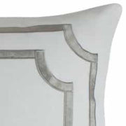 Soho Euro Pillow Bedding Style Lili Alessandra White Silver 