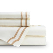 Soho King Pillowcase - pair Bedding Style Lili Alessandra Ivory Straw 