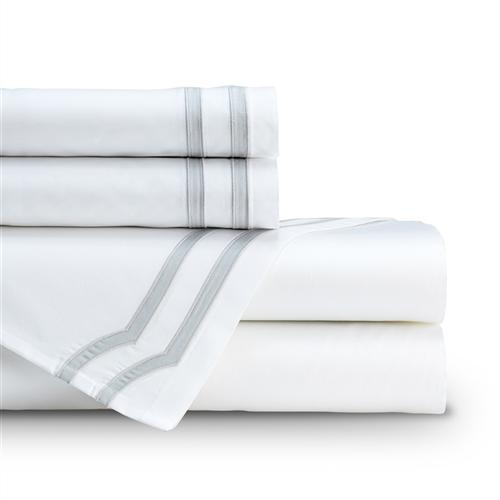 Soho Queen Sheet Set Bedding Style Lili Alessandra White Gray 