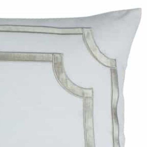 Soho Standard Pillow Bedding Style Lili Alessandra White Silver 