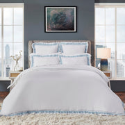 Solana Queen Duvet Cover Bedding Style Orchids Lux Home French Blue 