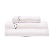 Stitched Organic Full/Queen Sheet Set Bedding Style John Robshaw Ink 