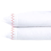 Stitched Organic King Pillowcase-Pair Bedding Style John Robshaw Coral 
