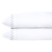 Stitched Organic King Pillowcase-Pair Bedding Style John Robshaw Gray 