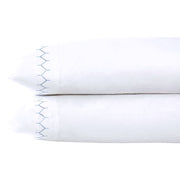 Stitched Organic King Pillowcase-Pair Bedding Style John Robshaw Light Indigo 