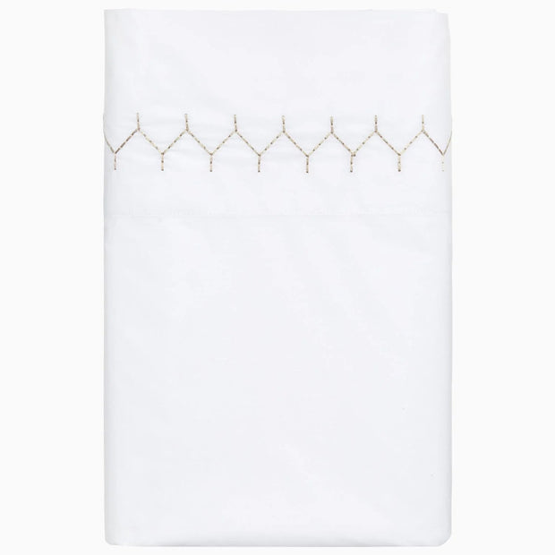 Stitched Organic King Pillowcase-Pair Bedding Style John Robshaw Sand 
