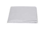 Talita Satin Stitch Cal King Fitted Sheet Bedding Style Matouk Silver 
