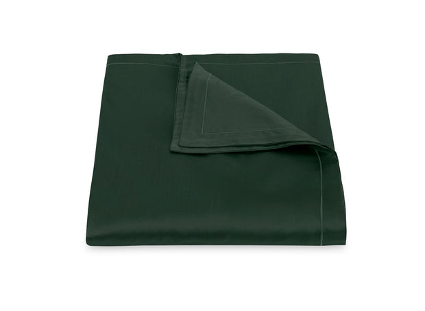 Talita Satin Stitch King Duvet Cover Bedding Style Matouk Green 