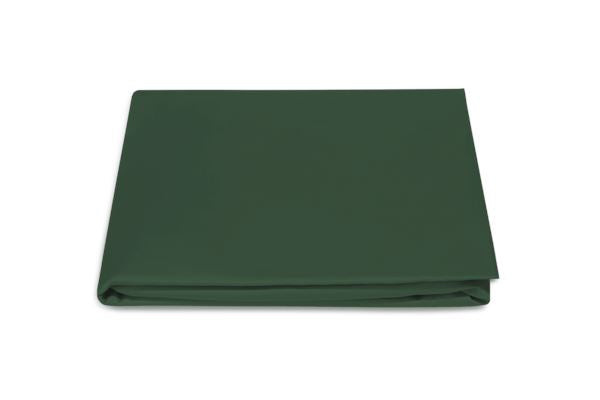 Talita Satin Stitch King Fitted Sheet Bedding Style Matouk Green 