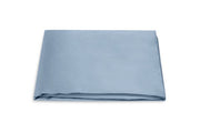 Talita Satin Stitch King Fitted Sheet Bedding Style Matouk Hazy Blue 