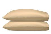 Talita Satin Stitch King Pillowcases- Pair Bedding Style Matouk Champagne 