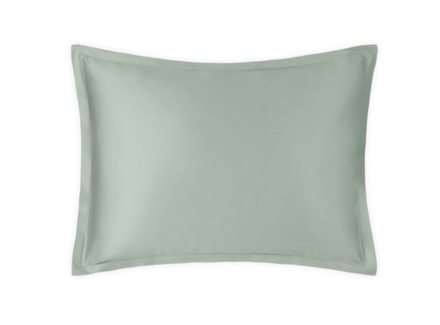 Talita Satin Stitch Standard Sham Bedding Style Matouk Celadon 