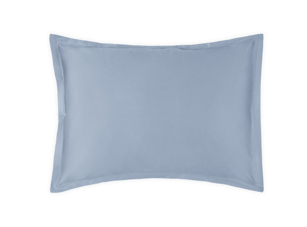 Talita Satin Stitch Standard Sham Bedding Style Matouk Hazy Blue 