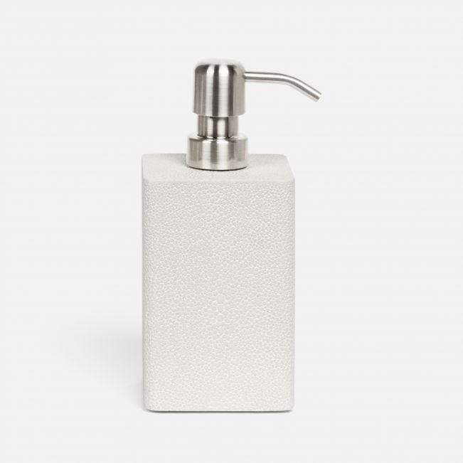 Tenby Square Soap Pump Bath Accessories Pigeon & Poodle Blanc 